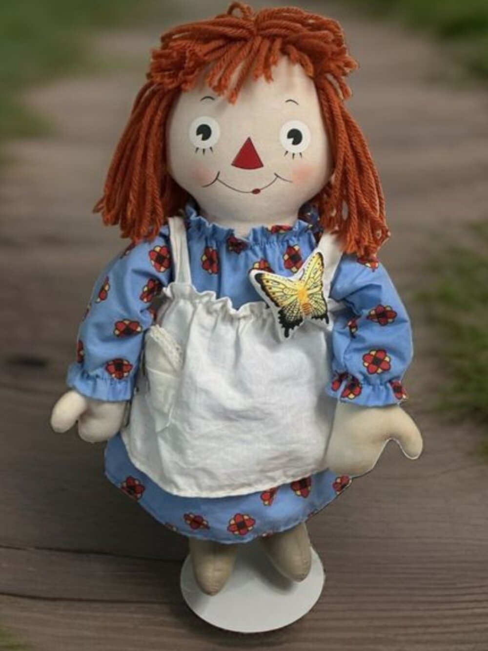VTG Raggedy Ann Johnny Gruelle Golden Butterfly Ltd Edition 15 in Doll no box